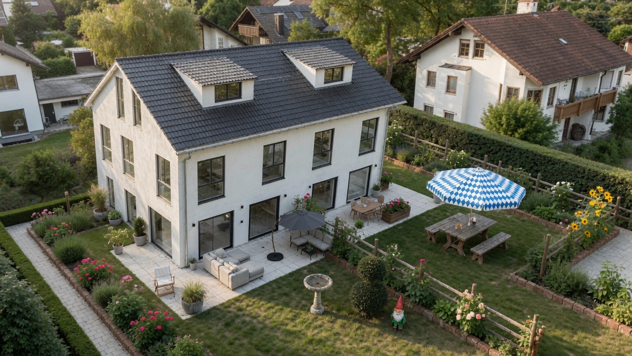 Doppelhaus-Rendering