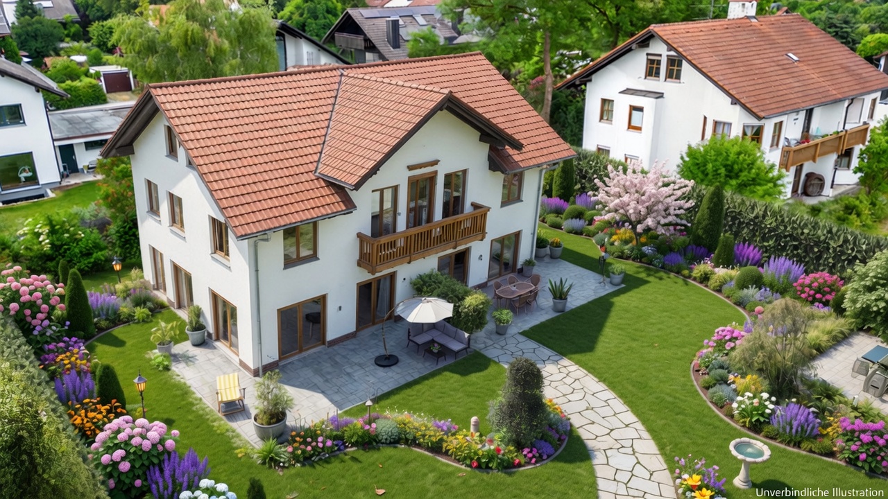 Mehrfamilienhaus-Rendering